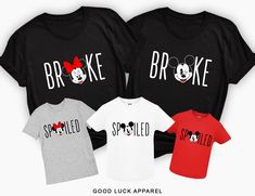 Disney Shirts Black, Surprise Disney Shirts, 1st Time Disney Shirts, Family Disney Trip Shirts Ideas, Disney Family Vacay Shirts, Matching Disney Shirts Family, Disneyland Tee Shirts, Disney Broke Shirt, Large Family Disney Shirts