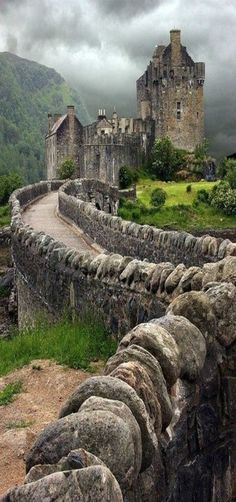 an old castle with the words, the best castles in scotland on it's side