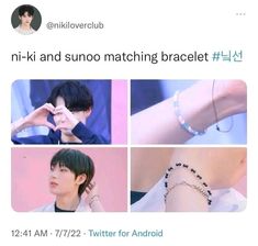 K Pop Beads Bracelet, Niki Enhypen Bracelets, Kpop Idols Beaded Bracelets, Sunghoon Bracelet, Sunoo Bracelet