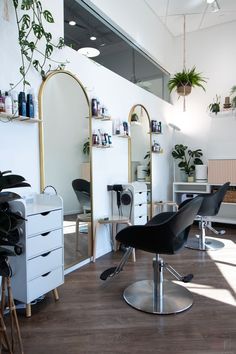 the salon is clean and ready for customers to use