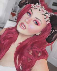 Aries Halloween Costume, Aries Photoshoot, Aries Makeup, Astrology Makeup, Zodiac Halloween, Signs Astrology, Character Design Girl, Holloween Costume, Fx Makeup