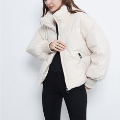 The Jessa Oversized Puffer Jacket Features front pockets, cuffed sleeves, a front zip-up closure, and a stand-up collar neckline. She's the ultimate in comfort and style for timeless seasonal wear. Grab quick before we run out again! Fabric is Cotton and Polyester blend. Size Guide Size XS: Bust 53'' Size S: Bust 55'' Size M: Bust 56'' Size L: Bust 59'' Iceland Packing, Oversized Parka, Oversized Puffer Jacket, Bubble Coat, Oversized Puffer, Parka Women, Elegant Coats, Trendy Jackets, Parka Jacket