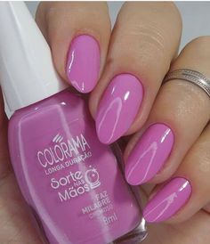 Pinkish Purple Nails, Magenta Nails, Purple Nail Polish, Trendy Nail Art Designs, Glamour Nails, Stylish Nails Designs, Nails Now, Basic Nails, Pink Nail Polish