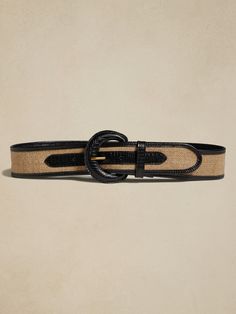 The ideal accessory for warm-weather adventures, this luxurious belt is modeled after a piece from our archives, crafted from luxurious linen and complimented with sturdy leather details and a leather-wrapped buckle.  Designed to be worn at the waist.  Designed to be worn at the waist.  Width: 2" XS: 27-31" S: 29-33" M: 31-35" L: 34-38" XL: 38-42" XXL: 42-46" Luau Costume, Hiking Sunglasses, Hawaiian Clothing, Sunglasses Men Vintage, Dog Business, Women's Belts, Luxury Belts, Wholesale Sunglasses, Bag Belt