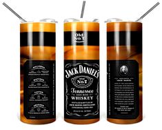 three different types of jack daniels whiskey