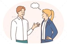 Smiling Employees Talking Discussing Ideas Speech Balloon, Graphic Art Prints, Graphic Art, Communication, Illustration Art, Balloons, Art Prints, Quick Saves, Art