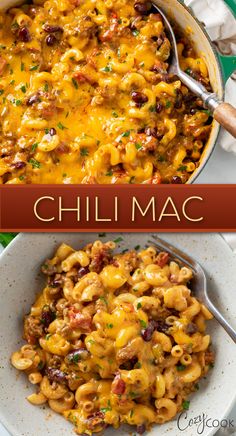 chili mixed with mac and cheese Easy Dinner Recipes Chili, Chili And Macaroni, Mac And Cheese Chilli Recipe, Quick And Easy Dinner Recipes With Mac And Cheese, The Cozy Cook Chili, Things To Put Chili On, Yummy Dishes For Dinner, Macaroni Main Dishes, Chili Cheese Mac And Cheese