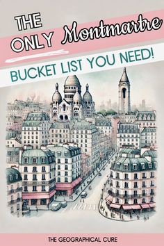 Pinterest pin graphic for best things to do in Montmartre