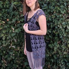 Crochet Pattern // The Wanderlust Vest // spring | Etsy Vest Crochet Pattern, Vest Crochet, Boho Mode, Boho Vest, Crochet Vest Pattern, Summer Vest, Norma Jean, Crochet Stuff, Spring Summer Outfits