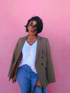 Blazer And Jeans Black Women, Casual Style Outfits 2023, Arusha, Blazer Outfit, Casual Work Outfits, Dressy Casual, Fall Winter Outfits