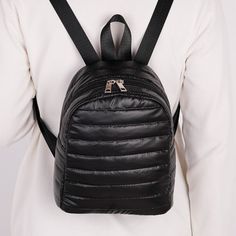 Occasion: Daily Matching Color: Black, Silver, Blue, White Material: Velvet Closure Type: Zipper Fashion Element: Other Style: Cross-Border Trend Simple Black Bag, Women Backpack Travel, Simple Backpack, Zippers Fashion, Mini Mochila, Women's Backpack, Quilted Backpack, Colorful Backpacks, Travel Storage Bag