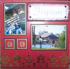 Japan - Epcot's World Showcase Pavilion Epcot Center, Disney World Epcot, Handmade Project, Disney Epcot, Disney Disney, Disney Scrapbook