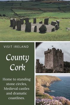 the cover of a book with pictures of stone buildings