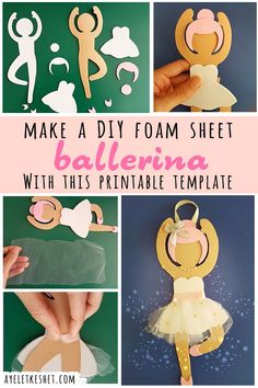 make a diy foam sheet ballerina with this printable template