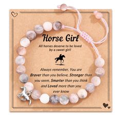 Horse Charm Bracelet, Charm Bracelets For Girls, Bonus Daughter, Girl Horse, Bracelet For Girls, Horse Bracelet, Chrismas Gifts, Beautiful Horse, Loving Gifts