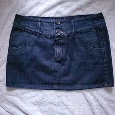 Excellent Like New Condition, Urban Outfitters Lux Denim Mini Skirt, Size 7 Juniors, Which Is A 6 Women's. Vintage From 2006, Never Worn. Beautiful Rich Dark Blue Rinse Wash. Don't Have A Poshmark Account Yet? Sign Up Using Code Vwvw7 And Get $10 Off Your First Purchase! Y2k Millennial Fashion Style Hipster Vintage 2000s Slim Miniskirt Gen Z Retro Tunic Leggings Uo Free People Anthropologie Juniors Slim Fit Low Rise 90s Cool 2006 Fashion, Millennial Fashion, Fit Board, Millennials Fashion, Tunic Leggings, Fit Board Workouts, Gen Z, Cami Crop Top, Vintage 2000s