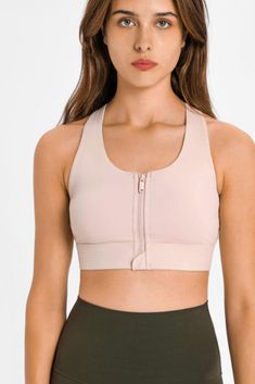 Looking for the newest fashion trends at a great price? Check out this Zip Up Racerback Sports Bra from Trendsi. See this and many other great apparel and accessory items at https://www.flyclothing.com/products/zip-up-racerback-sports-bra-1. #ootd #fashion #apparel #flyclothing #trendsi #womens #jewelry Yoga Pictures, Yoga Style, Racerback Sports Bra, Outfit Look, Pink Sports Bra, Bra Set, Feel Like, Tankini