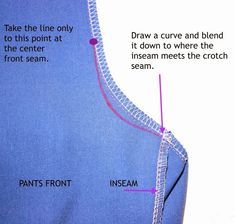 an apron with instructions for how to sew the front and back part of it