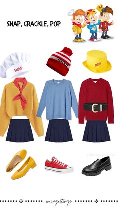 an image of some clothes and hats