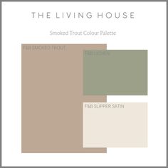 the living house color palette is shown