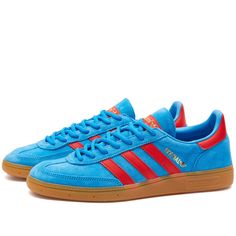 Size 7 Adidas Handball Spezial, Adidas Handball, Preppy Shoes, Adidas Spezial, Shoe Inspo, Red Adidas, Adidas Gazelle, Dream Shoes, Suede Sneakers