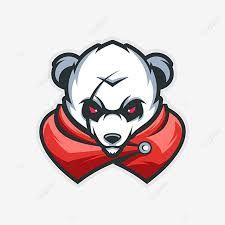 an angry panda bear wearing a red bandanna