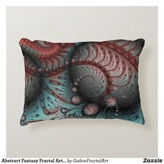 a decorative pillow with an intricate design on it