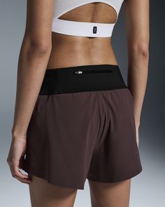 Find your stride in these Running Shorts with a secure inner, adjustable waistband and zipped back pocket. Ultralight, distraction-free. We may have reduced these shorts to the max for lightweight wear, but we also gave you a wide comfortable waistband and the coverage you need for distraction-free running. Finished with a reflective logo, and you're sure to shine after dark. More support, sweat-wicking, and added stretch. Let's say these Running Shorts are multi-talented. The outer uses a four-way stretch polyamide, and elastane blend that's light and fast drying. And the invisible-feel inner brief keeps you comfortable and supported. You need to keep your essentials in close range while going the distance. In this case, extra-close. We've added a center back pocket complete with a secure Women's Running Shorts, Running Trail, Running Shorts Women, On Running, Running Workout, Free Running, Road Running, Running Training, Trail Running