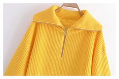 Style: commuting Size: S M L Color: yellow Trendy Yellow Sweatshirt For Fall, Trendy Yellow Fall Sweatshirt, Yellow Long Sleeve Sweatshirt For Fall, Oversized Yellow Spring Sweatshirt, Oversized Yellow Sweatshirt For Spring, Trendy Long-sleeved Yellow Sweater, Trendy Yellow Long Sleeve Sweater, Yellow Long Sleeve Winter Tops, Yellow Long Sleeve Tops For Winter