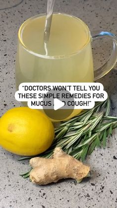 ✨Leisha | Health & Wellness Coach | Student Homeopath on Instagram: "Clear your lungs and soothe your cough with this simple, natural remedy! 🌿🍋

Benefits:
	•Lemon: Clears mucus, boosts immunity.
	•Ginger: Reduces inflammation, breaks down mucus.
	•Rosemary: Opens airways, fights congestion.
	•Cinnamon: Soothes cough, improves circulation.

Recipe:
1️⃣ Add 1 sliced lemon, 1 Ginger Root Sliced. 2-3 rosemary sprigs, and 1 cinnamon stick to a pot.
2️⃣ Pour in 2 cups of water and bring to a boil.
3️⃣ Simmer for 15 minutes, then strain into a mug.
4️⃣ Add 1 tsp honey (optional) and enjoy warm!

Dosage:
Drink 1 cup in the morning and 1 in the evening for 3-5 days or until symptoms subside. 

Say goodbye to mucus and chest congestion—your lungs will thank you! 💨💛

 #naturalremedieswork #remed Green Juice Smoothie, Cold Or Allergies, Health Benefits Of Ginger, Food Medicine, Health And Wellness Coach, Juicing For Health, Healthy Benefits, Healthy Drinks Recipes, Cough Remedies