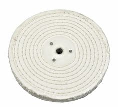 an image of a white polishing pad on a white background