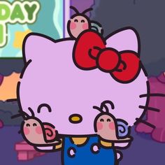 Small Cartoon, Hello Kitty Aesthetic, Hello Kitty Characters, Hello Kitty And Friends, Kitty Drawing, Cute App