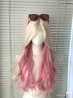 Hair Style Korea, Kpop Hair, Blonde With Pink, Dyed Hair Inspiration, Kawaii Hairstyles, Pretty Hair Color, Hair Stylies