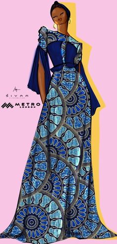 African Prom Dresses Ankara, African Dress Patterns, Ankara Dress Designs, African Fabric Dress, African Prom Dresses, African Print Clothing, Best African Dresses, African Print Dress Designs, African Inspired Clothing