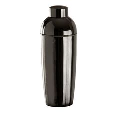 a black and silver vase on a white background