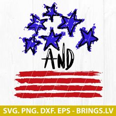 an american flag with stars on it and the word amd written in black ink