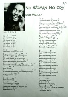 an advertisement for bob marley's album, no woman no cry