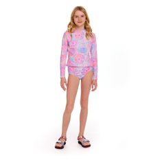 Get ready to make a splash in style with our vibrant Pink Tie Dye Rashguard for girls! This must-have swimwear piece features a trendy tie dye design that will make your little one stand out at the pool or beach. Made with high-quality fabric, it offers both comfort and sun protection, perfect for all-day play. Don't miss out on this fun and fashionable addition to your child's summer wardrobe! Printed Rash Guard For Summer Beachwear, Playful Fitted Swimwear With Uv Protection, Printed Beachwear Rash Guard For Summer, Casual Summer Rash Guard For Playwear, Printed Summer Beachwear Rash Guard, Playful Fitted Tankini With Uv Protection, Spring Poolside Rash Guard With Uv Protection, Spring Rash Guard With Uv Protection For Poolside, Printed Rash Guard For Swimming In Spring