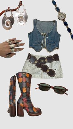 1970s boho outfit idea #summer #spring #lollapalooza #coachella #bohofashion #boho Bonnaroo Outfits, Coachella Fits, Lollapalooza Outfit, Boho Festival Outfit, Coachella Inspiration, Fest Outfits, Boho Outfit, Nashville Outfits