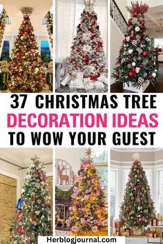 christmas tree decorating ideas to wow your guests in the holiday season with these festive trees