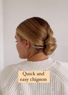 Chignon Hack for Long Locks Long Fine Straight Hair, Parisian Hairstyles, Easy Chignon, Straight Hair Styles