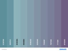 an image of the color blue and purple with different shades in each section, as well as