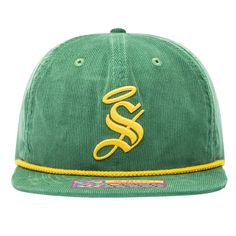 Look your absolute best when Santos Laguna hits the pitch when wearing this Snow Beach cap. This piece of gear features bold Santos Laguna graphics embroidered on the crown and back, perfect for highlighting your loyalty to the team. The adjustable strap construction will ensure you have the perfect fit all day long. One size fits most Low Crown Rope accent across visor Woven clip tag Wipe clean with a damp cloth Adjustable fabric strap with slide buckle Six panels with eyelets Flat bill Embroid Green Hat With Embroidered Logo For Baseball Season, Green Snapback Hat For Beach, Green Flat Brim Hat With Logo Patch, Green Flat Bill Dad Hat With Embroidered Logo, Sports Event 5-panel Hat With Embroidered Logo, Green Hat With Embroidered Logo For Baseball, Green Snapback Hat With Embroidered Logo For Sports, Green Cotton Snapback Hat For Streetwear, Green Snapback Trucker Hat For Beach