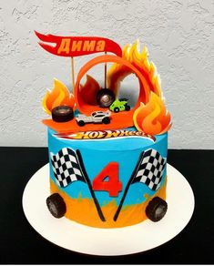 Fondant Checkerboard Tutorial, Hotwheels Buttercream Cake, Hot Wheels 3rd Birthday Cake, Hot Wheels Themed Cake, Hot Wheels Torte, Hot Wheels Birthday Cake Ideas, Hotwheel Cake