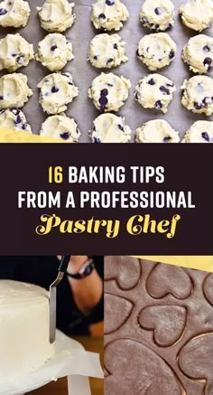 baking tips from a professional pastry chef for beginners to learn how to bake cookies