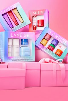 Laneige Gift Set, Laneige Advent Calendar, Glow Recipe Set, Laneige Set, Kenzie Outfits, Christmas Skin Care, Skincare Laneige, Laneige Skincare