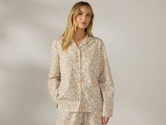 Sleep in pure organic cotton with the Women’s Isla Organic Cotton Long-Sleeve Pajama Set. Gentle on your skin, breathable, and naturally hypoallergenic, this set is made from garment-washed poplin with a percale weave that becomes softer over time. The top features two breast pockets, while the bottom includes two front pockets and a comfortable elastic waistband for a perfect fit. | Coyuchi Women's Isla Organic Cotton Long Sleeve Pajama Set Small Sage with Gulf Blue Green Fabric, Wall Decor Storage, Cal King Bedding, Cozy Gift, Sleepwear & Loungewear, Shop Mens Clothing, Long Sleeve Pyjamas, Baskets On Wall, Bedding Shop