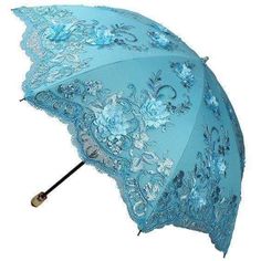 Embroidery 3d, Blue Umbrella