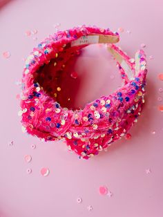 Our knotted headbands for ages 5 years old through adults. Iridescent Sequin, Embellished Headbands, Pink Iridescent, Knotted Headband, Pattern Matching, True Red, Fancy Nails, All That Glitters, Girls Headbands