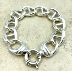 "Wholesale BIG LOOK Lightweight 925 Sterling Silver 8\" Curb Link Bracelet With Large Ball Lock. Stamped 925. Satisfaction Guaranteed!" Anniversary Silver Chain Bracelet With Solid Link, Classic Chain Bracelet With Sterling Silver Clasp For Anniversary, Gray Pixie, Playful Jewelry, Preppy Life, Womens Silver Jewelry, Silver Chain Style, Anniversary Jewelry, Pretty Rings